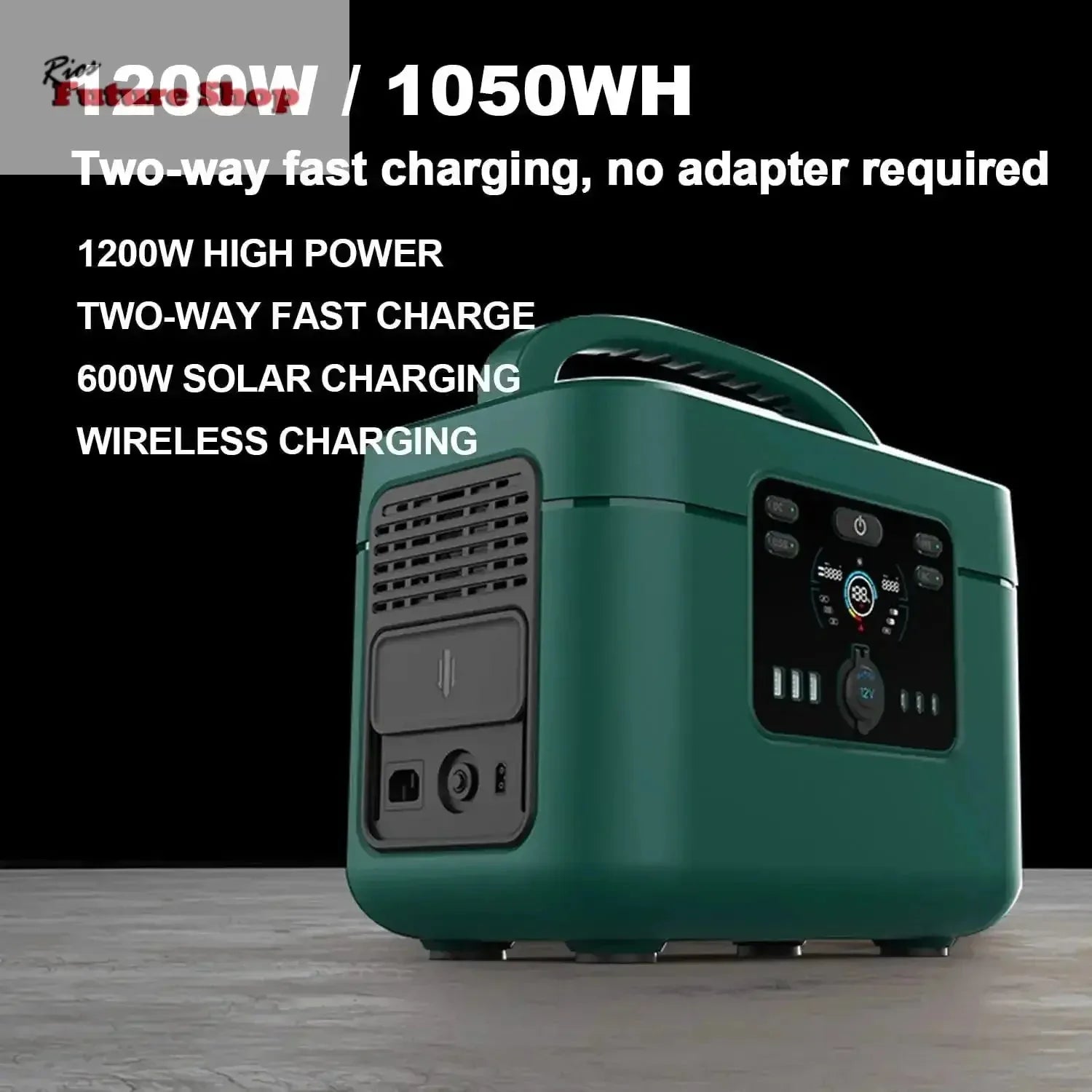 1200W Solar Portable Power Station with Storage - Rios Future Shop