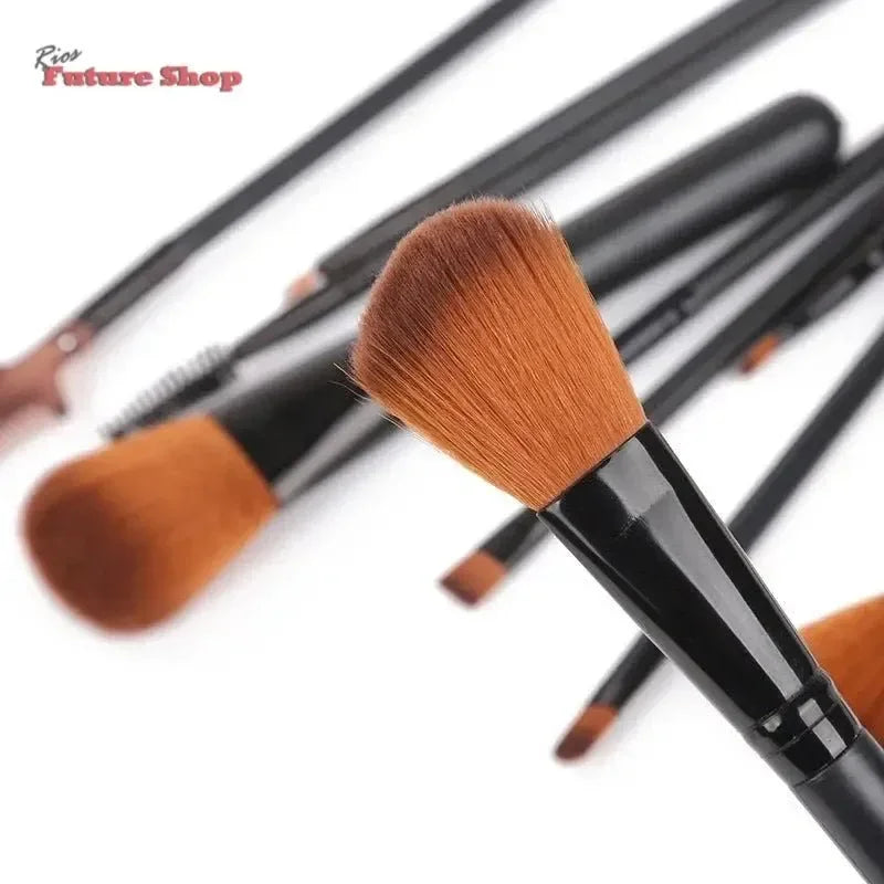 12pcs Makeup Brush Set Blush Eyeshadow Eyelash Highlighter Makeup Brush - Rios Future Shop
