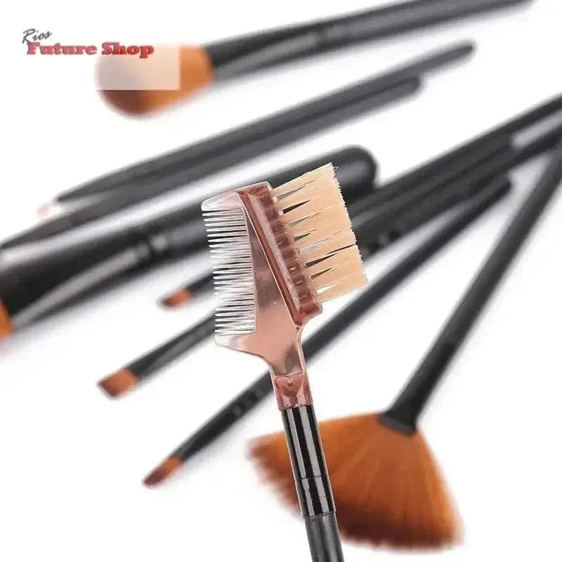 12pcs Makeup Brush Set Blush Eyeshadow Eyelash Highlighter Makeup Brush - Rios Future Shop