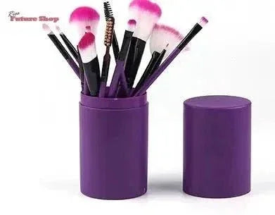 12pcs Makeup Brush Set Blush Eyeshadow Eyelash Highlighter Makeup Brush - Rios Future Shop