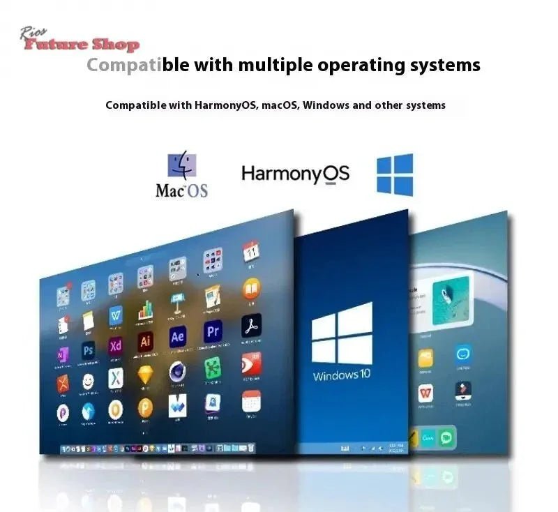 14-inch Dual-screen Portable Monitor Laptop-Dual-screen Portable Screen - Rios Future Shop
