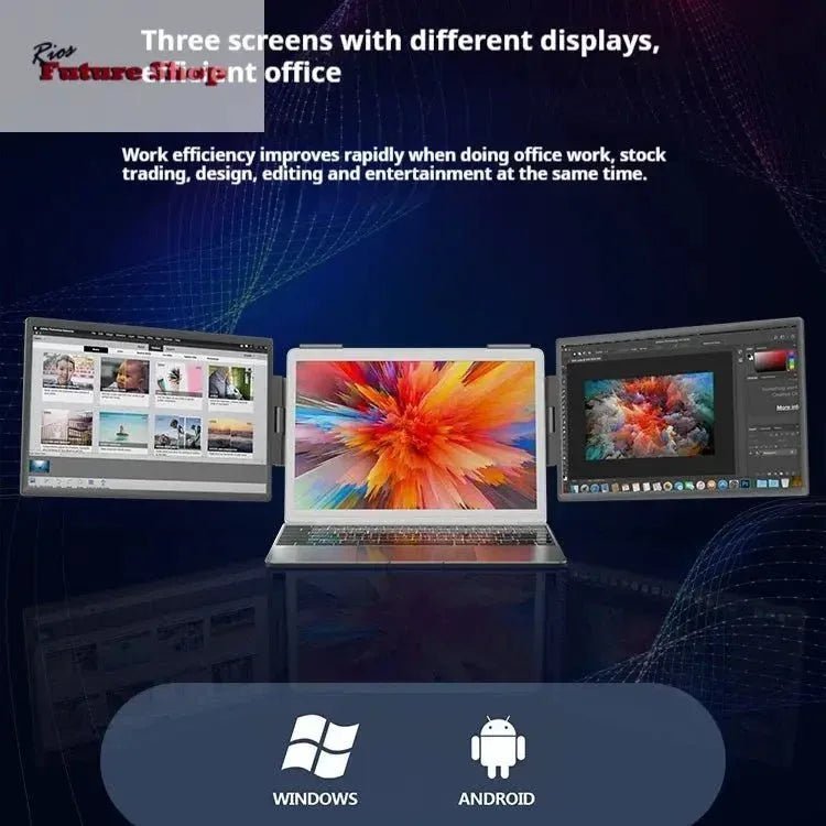 14-inch Dual-screen Portable Monitor Laptop-Dual-screen Portable Screen - Rios Future Shop