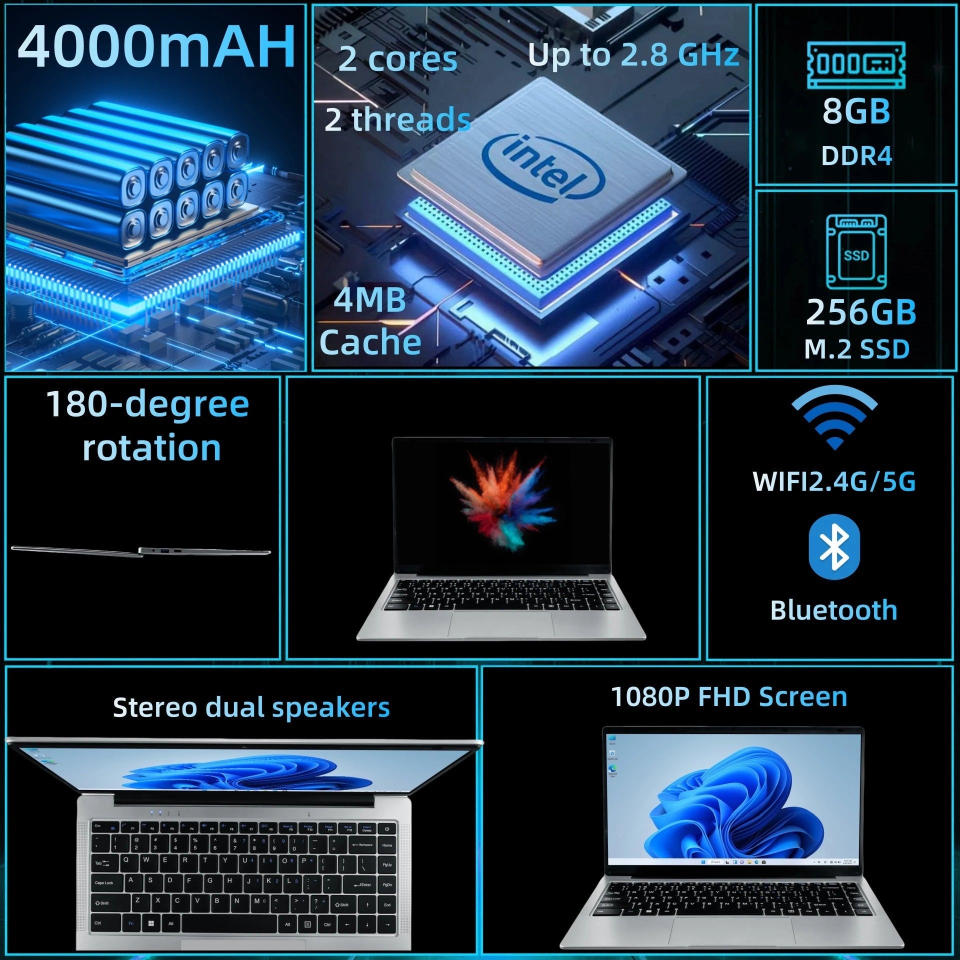 14" Intel N4500 8GB RAM 128GB Laptop - Rios Future ShopComputador3:-1B14-128;191288010:3460547Silver;191288032:11835331128 GB;210190035:1951659501Main memory allocated memory