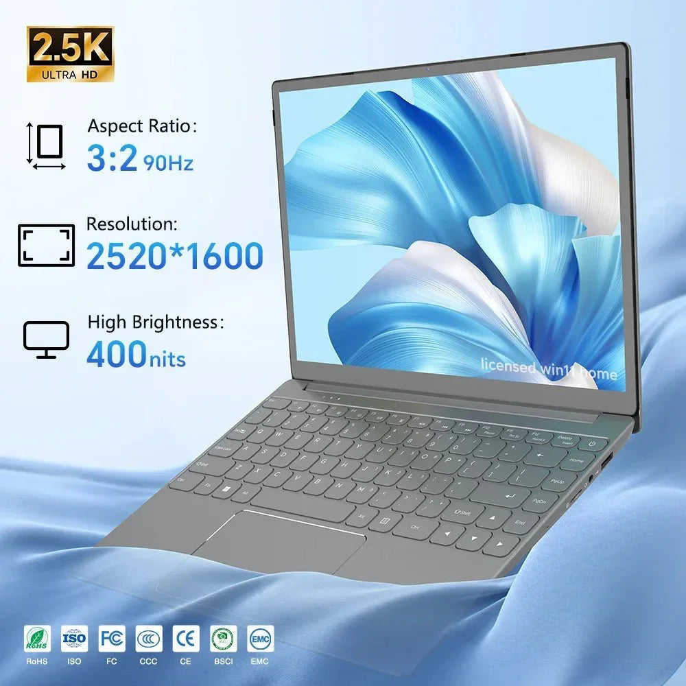 14" Laptop Windows 11Home Intel N5105 16GB DDR4 512GB SSD - Rios Future Shoplaptops191284323:10364616 GB;191288032:1181041TB;210190481:-1Sky Gray/WIN11 HOME license;210218294:-2Intel N5105