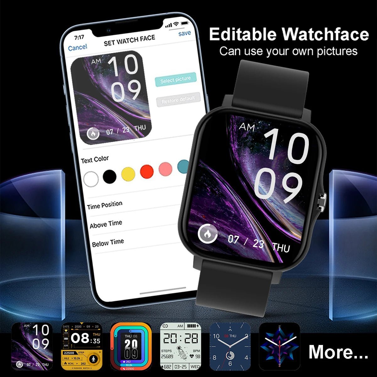 1.83'' Smart Watch for iPhone - Rios Future ShopSmartwatch14:350853Pk20Szstrap