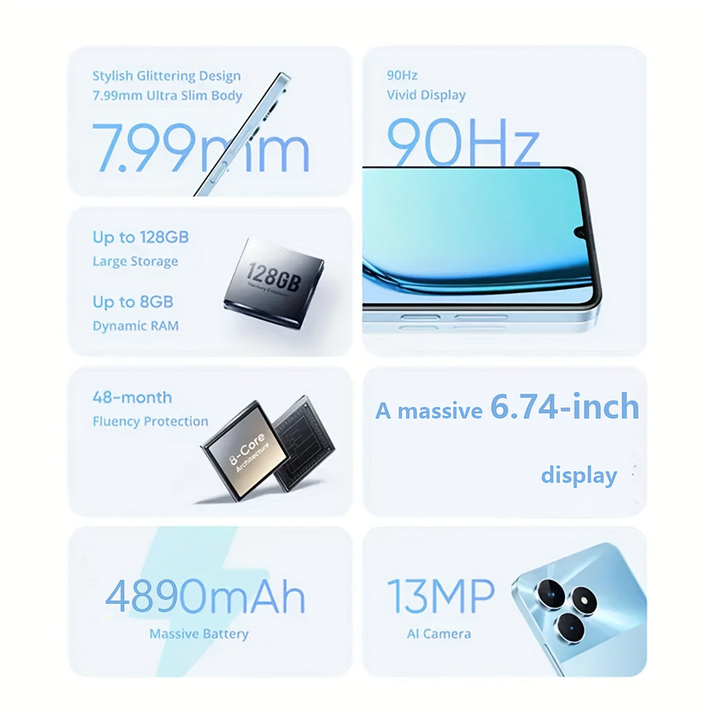 Realme Note 50 4G Mobile Phone 3+64GB