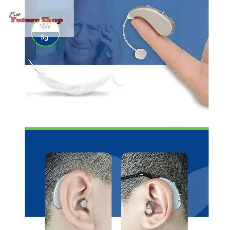 1Pair of Invisible Hearing Aids for Seniors with Sound Amplifier and Assistive Listening Earphones - Rios Future Shop