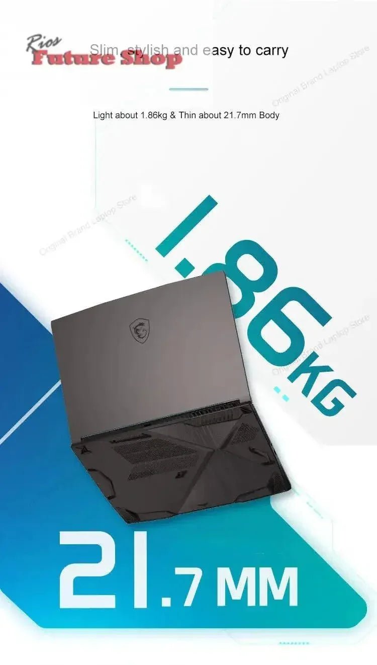 2024 msi fino 15 laptop para jogos 15.6 Polegada 2.5k fhd 144hz tela ips notebook i5-13420H 32gb 1tb rtx3050 computador netbook para jogos - Rios Future Shop