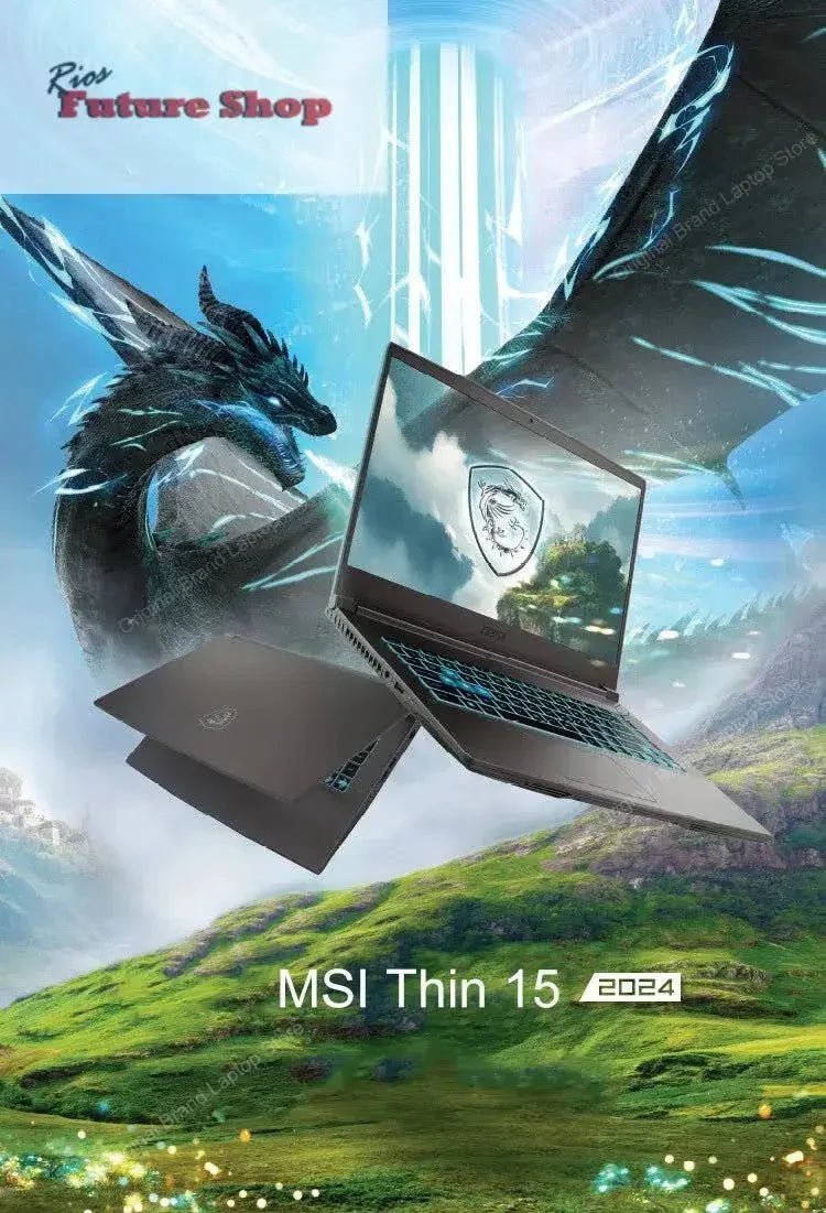 2024 msi fino 15 laptop para jogos 15.6 Polegada 2.5k fhd 144hz tela ips notebook i5-13420H 32gb 1tb rtx3050 computador netbook para jogos - Rios Future Shop