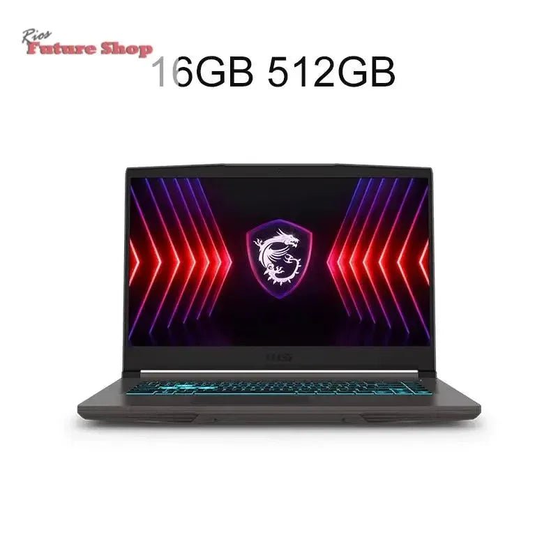 2024 msi fino 15 laptop para jogos 15.6 Polegada 2.5k fhd 144hz tela ips notebook i5-13420H 32gb 1tb rtx3050 computador netbook para jogos - Rios Future Shop