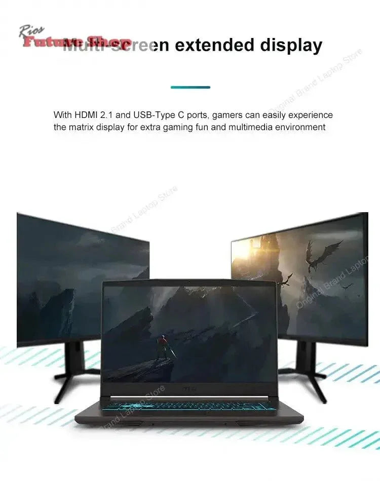 2024 MSI Thin 15 Gaming Laptop 15.6 Inch 2.5K FHD 144Hz IPS Screen Notebook i5-13420H 32GB 1TB RTX3050 Gaming Netbook Computer - Rios Future Shop