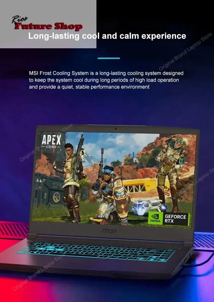 2024 MSI Thin 15 Gaming Laptop 15.6 Inch 2.5K FHD 144Hz IPS Screen Notebook i5-13420H 32GB 1TB RTX3050 Gaming Netbook Computer - Rios Future Shop