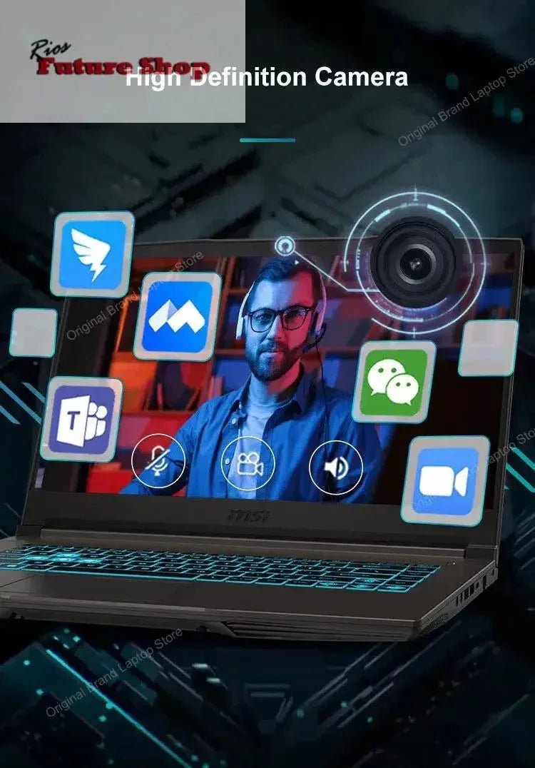2024 MSI Thin 15 Gaming Laptop 15.6 Inch 2.5K FHD 144Hz IPS Screen Notebook i5-13420H 32GB 1TB RTX3050 Gaming Netbook Computer - Rios Future Shop