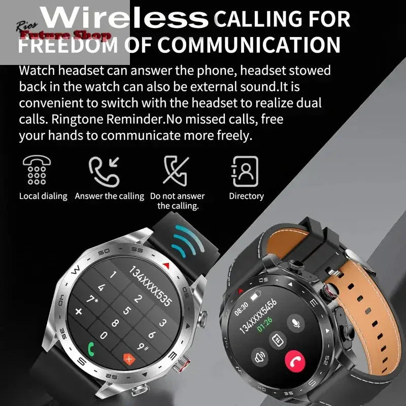 2024 New Smart Watch TWS 2-in-1 Bluetooth Earphones HIFI 9D Sound Quality Male and Female Health Exercise Tracker Smartwatches - Rios Future Shop