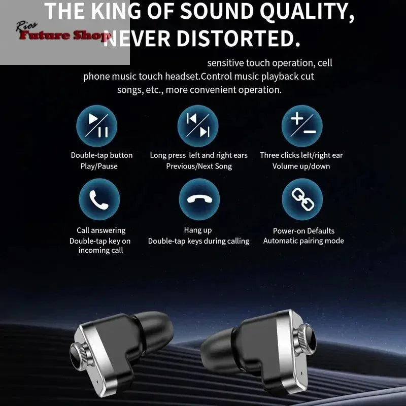 2024 New Smart Watch TWS 2-in-1 Bluetooth Earphones HIFI 9D Sound Quality Male and Female Health Exercise Tracker Smartwatches - Rios Future Shop