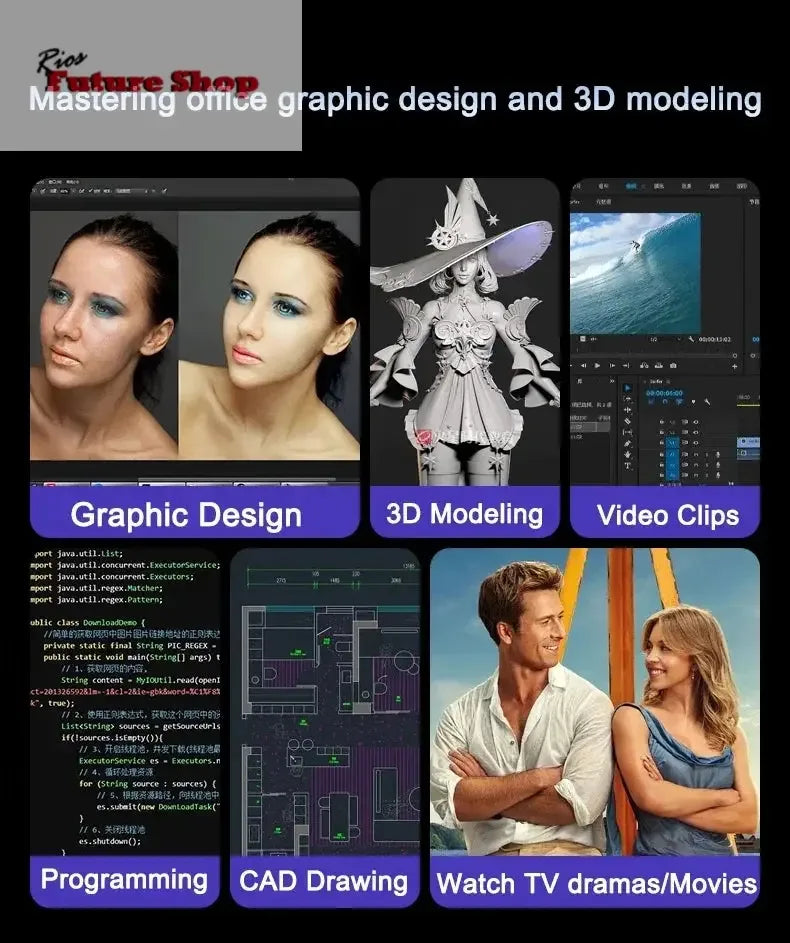 2025 NEW 15.6" Portable Laptop Intel N95 32GB DDR4 2TB SSD 7500mAh Windows11 Office Notebook Pc Gamer with Backlit Fingerprint - Rios Future Shop