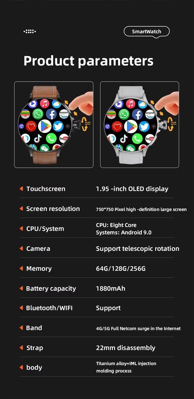 2026 New GT200 All - in - One Smartwatch - Rios Future ShopSmartwatch3:-1GT200 2+16G;191288010:3327837Black