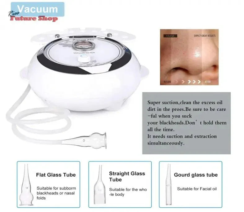 3 em 1 dispositivo profissional de dermoabrasão, beleza facial - Rios Future Shop