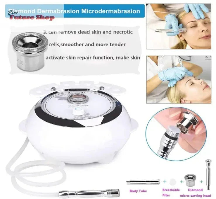 3 em 1 dispositivo profissional de dermoabrasão, beleza facial - Rios Future Shop