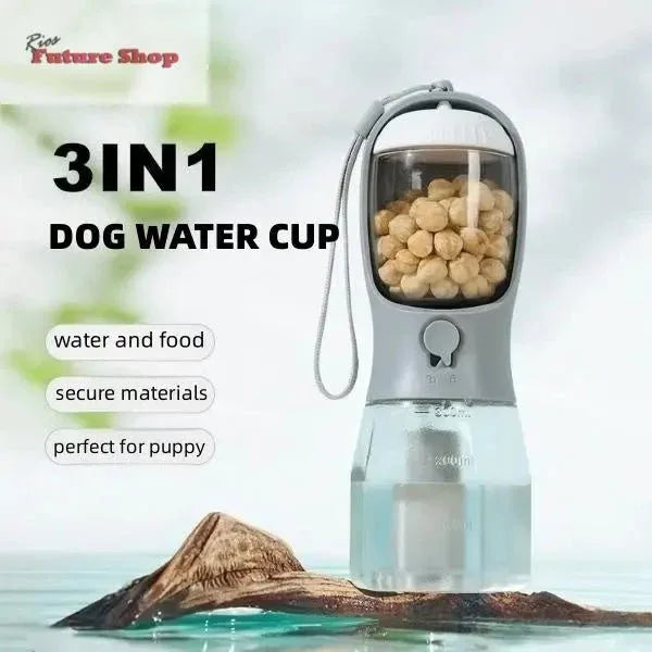 3 in 1 Dog Water Cup Drinking+Food+Garbage Bag - Rios Future Shop