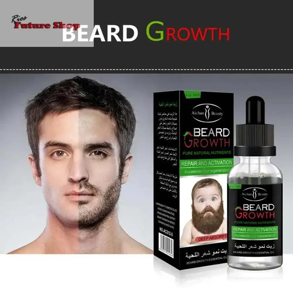 30ml Men Liquid Beard Growth Fast - Rios Future Shop