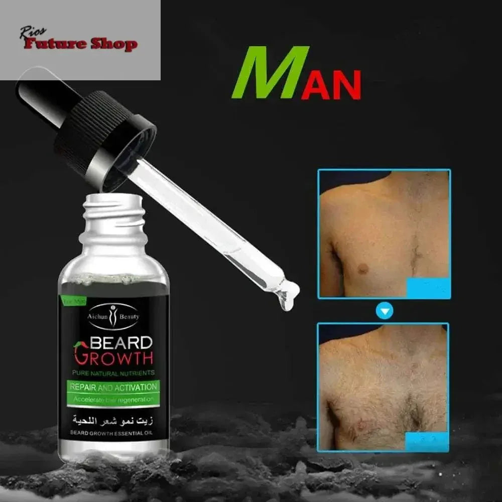 30ml Men Liquid Beard Growth Fast - Rios Future Shop