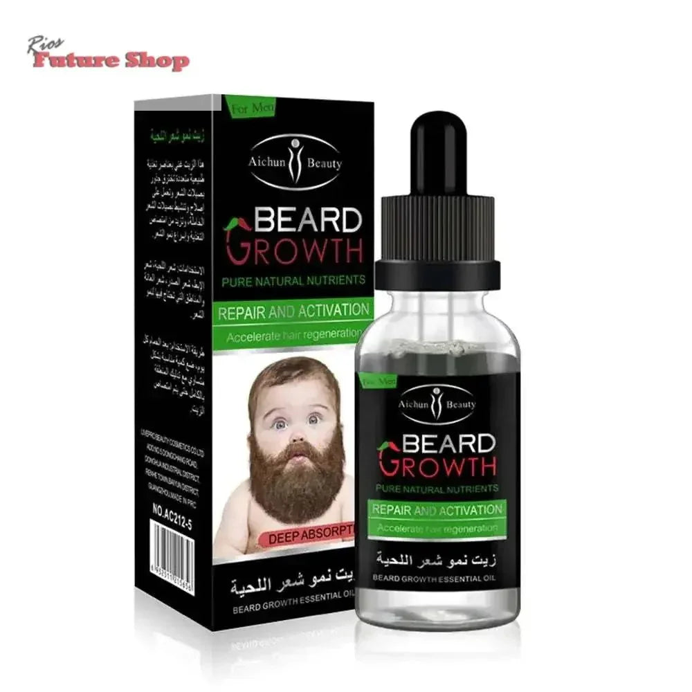 30ml Men Liquid Beard Growth Fast - Rios Future Shop