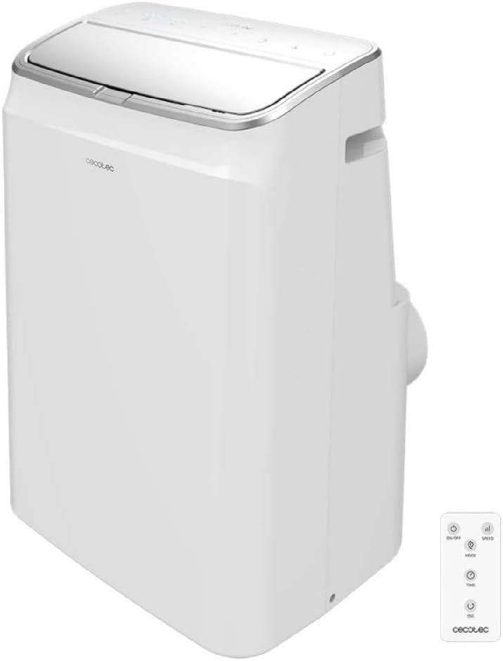 Cecotec ForceClima 12600 Heating Portable Air Conditioner with Remote Control and Heat Pump, 12000 BTU, LED Display, 5 Modes, Dehumidification, Coverage 26-28 m²