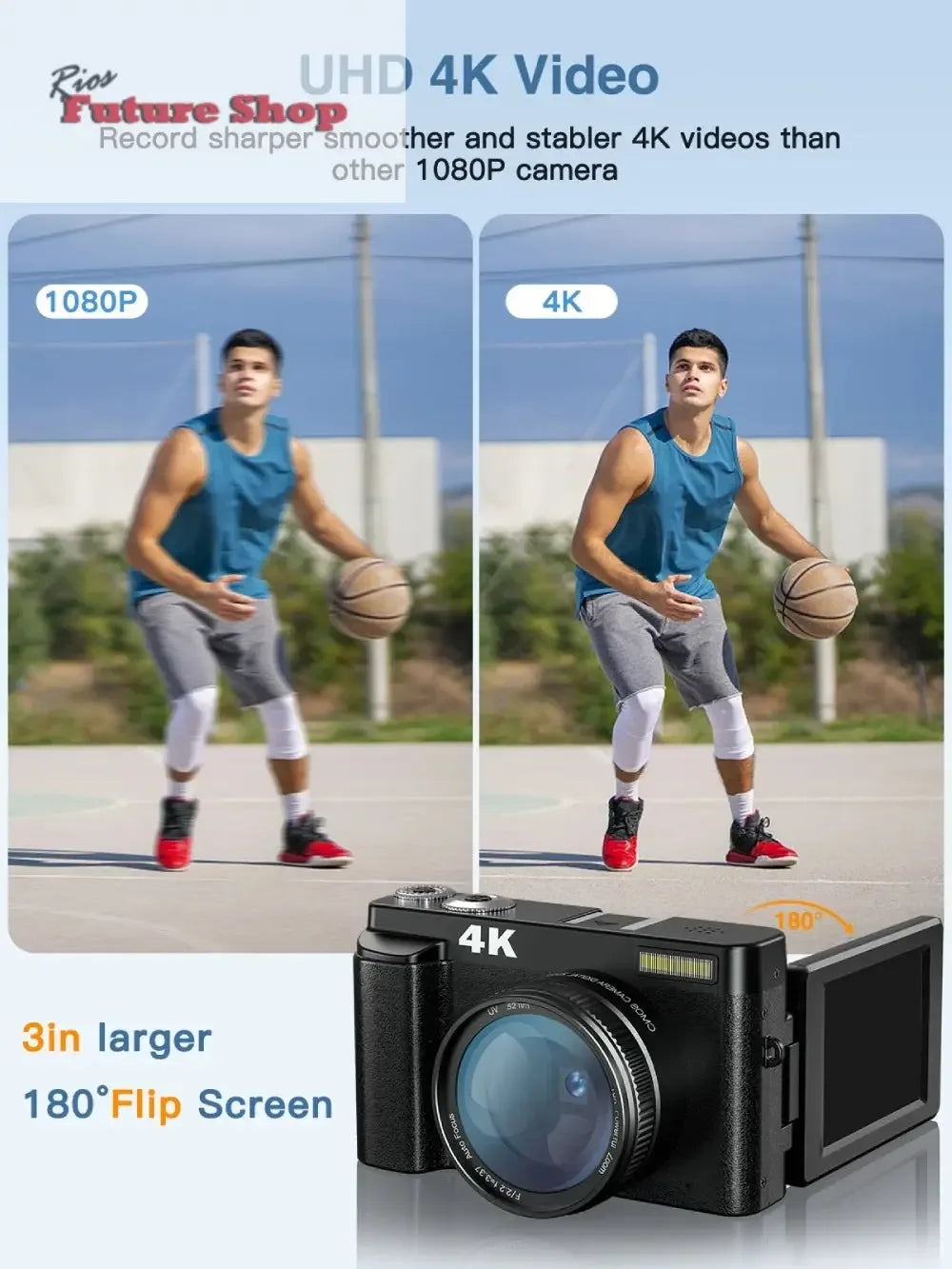 4K Digital Camera for Photography and Video - Rios Future Shop