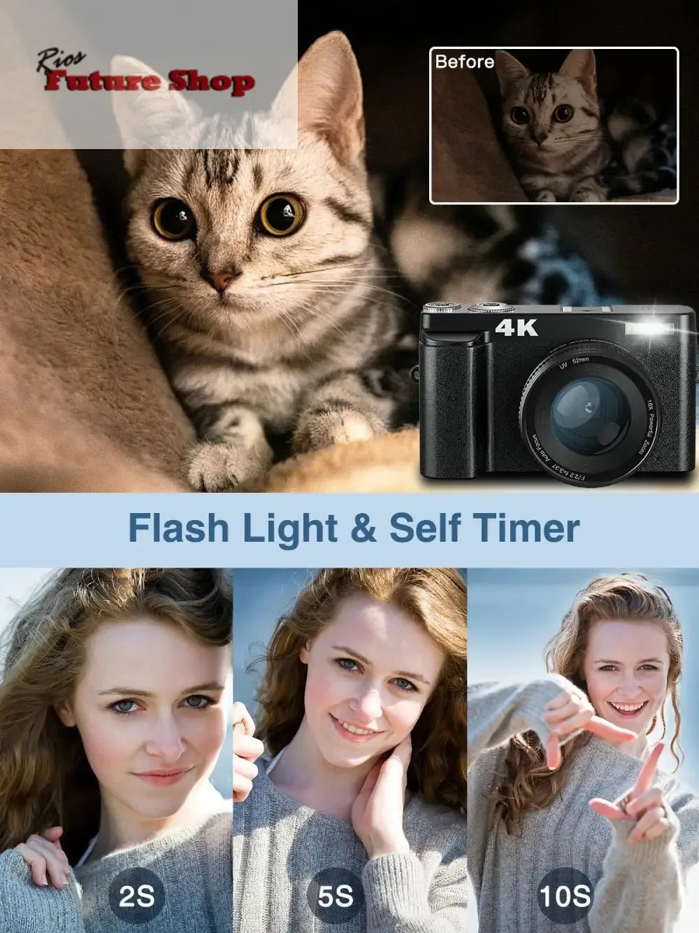 4K Digital Camera for Photography and Video - Rios Future Shop