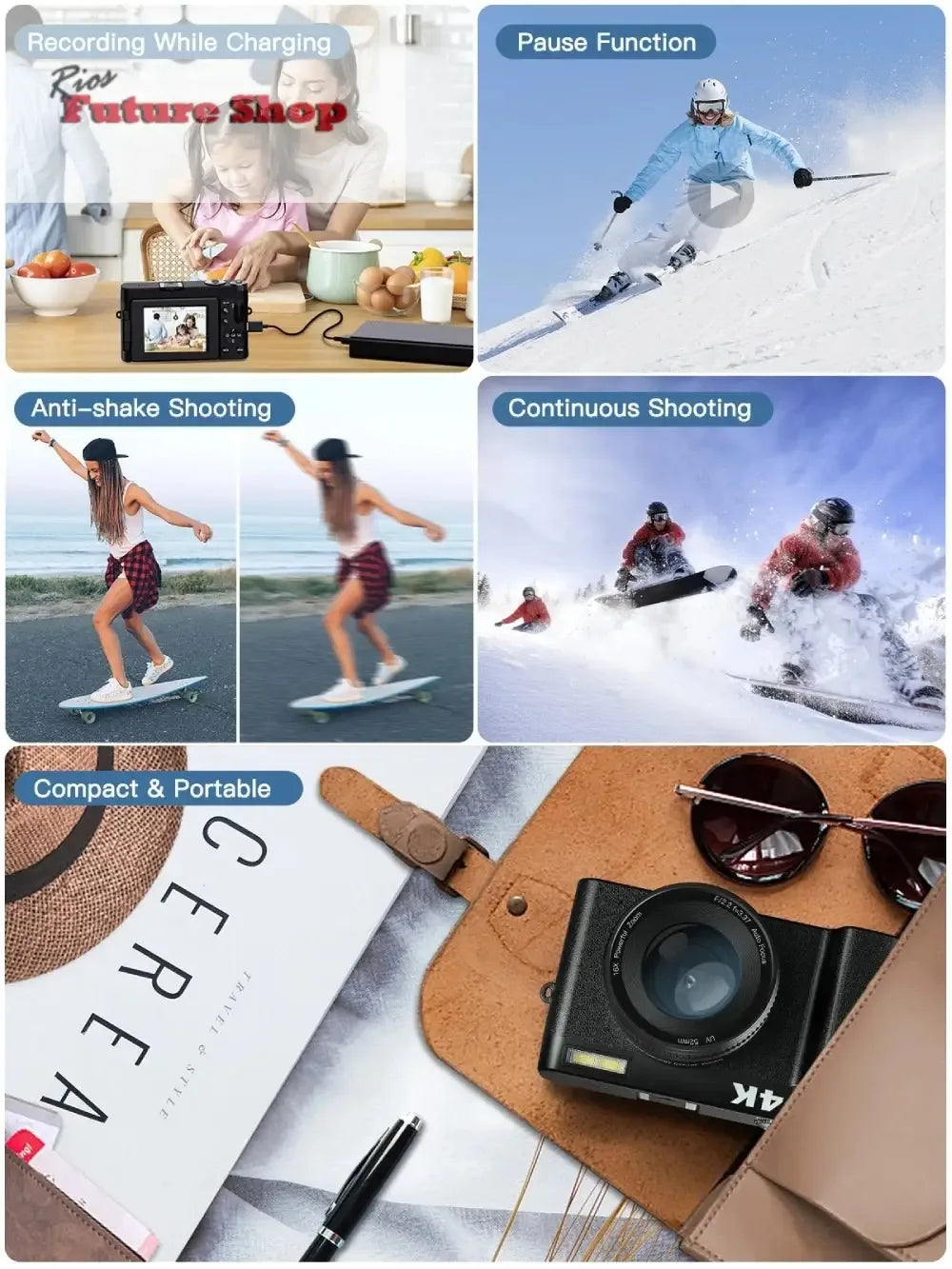 4K Digital Camera for Photography and Video - Rios Future Shop