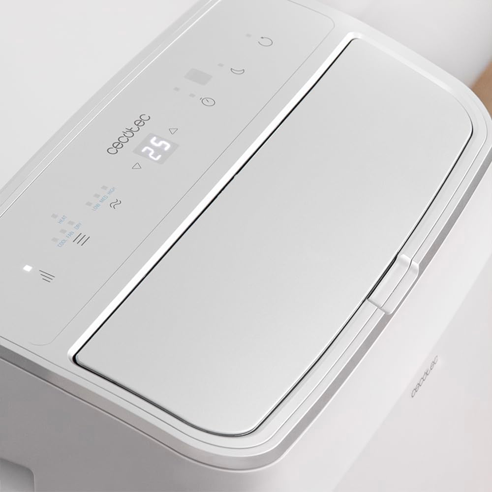 Cecotec ForceClima 12600 Heating Portable Air Conditioner with Remote Control and Heat Pump, 12000 BTU, LED Display, 5 Modes, Dehumidification, Coverage 26-28 m²