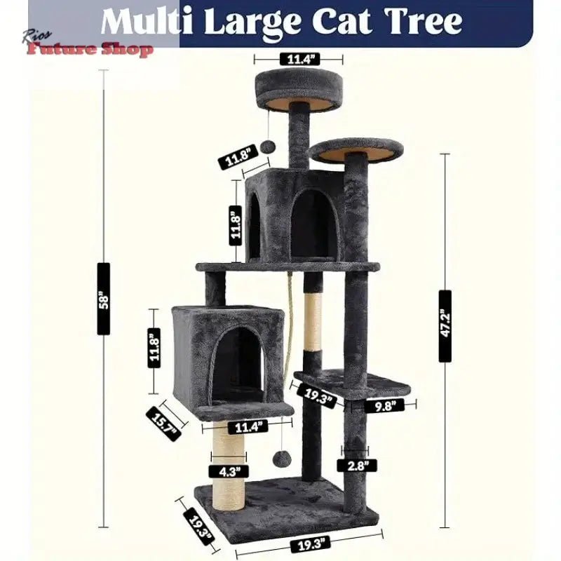 58-Inch-Cat-Tree-Cat-Tower-for-Indoor-Cats-DSersUSA-100116523 - Rios Future Shop