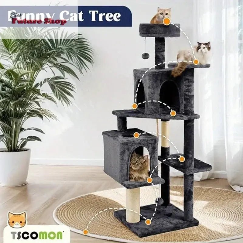 58-Inch-Cat-Tree-Cat-Tower-for-Indoor-Cats-DSersUSA-100116078 - Rios Future Shop