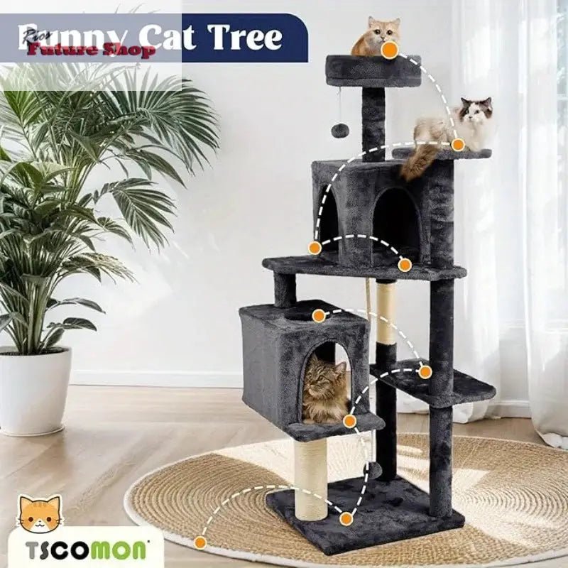 58-Inch-Cat-Tree-Cat-Tower-for-Indoor-Cats-DSersUSA-100116394 - Rios Future Shop