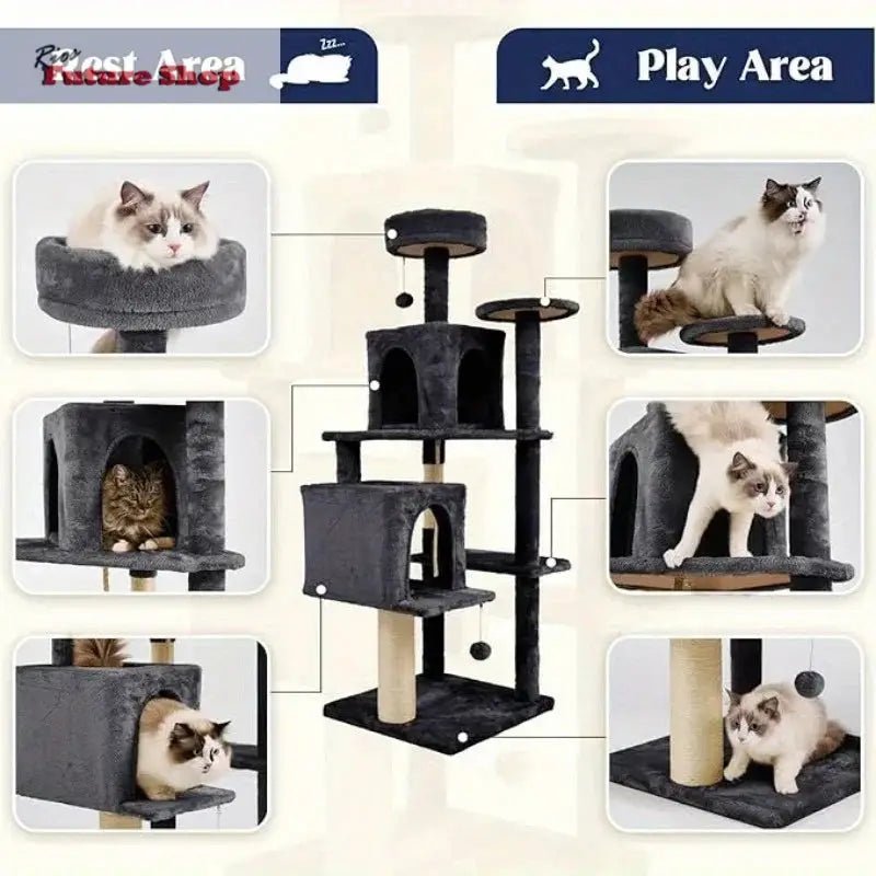 58-Inch-Cat-Tree-Cat-Tower-for-Indoor-Cats-DSersUSA-100115964 - Rios Future Shop