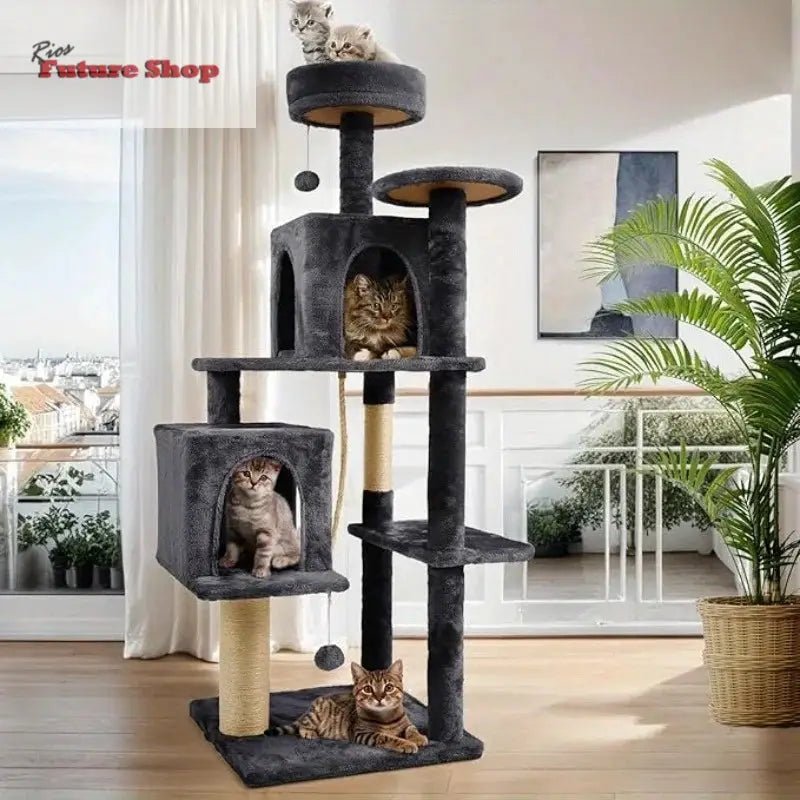 58-Inch-Cat-Tree-Cat-Tower-for-Indoor-Cats-DSersUSA-100116479 - Rios Future Shop