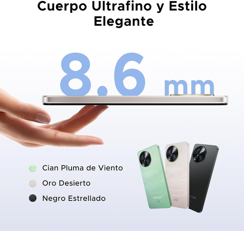 Note 59 Pro 5G Free Mobile Phone Android 15, 32GB +256GB (2TB) Octa Core, Smartphone 6.75" HD+ 120Hz, 6250mAh Mobile Phone, 16MP+8MP/0.8cm/Dual SIM/GPS/Widevine L1/NFC/OTG/Fingerprint