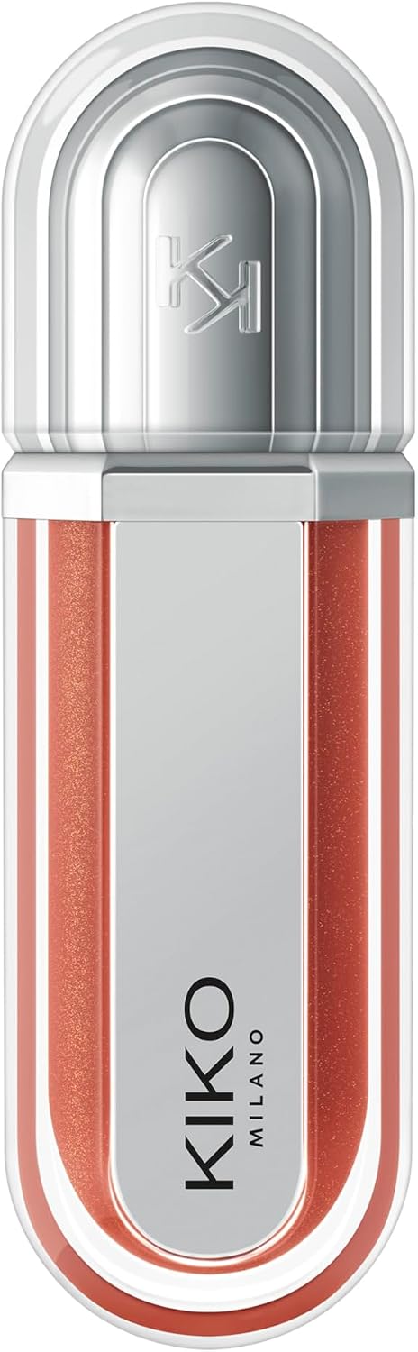 KIKO Milano 3D Hydra Xtreme Lipgloss 05 - 3D Extreme Volume Moisturizing Lip Gloss, Ultra Shiny Mirror Effect, Non-Sticky Texture, Long Lasting Professional