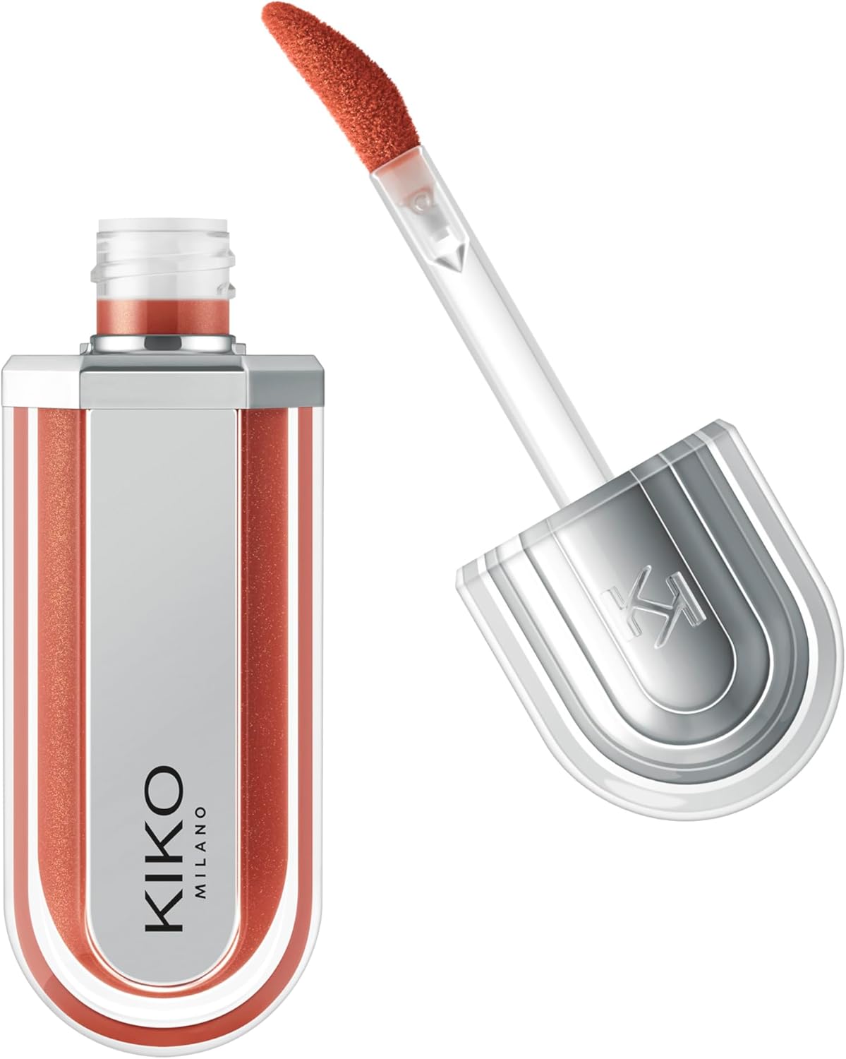 KIKO Milano 3D Hydra Xtreme Lipgloss 05 - 3D Extreme Volume Moisturizing Lip Gloss, Ultra Shiny Mirror Effect, Non-Sticky Texture, Long Lasting Professional