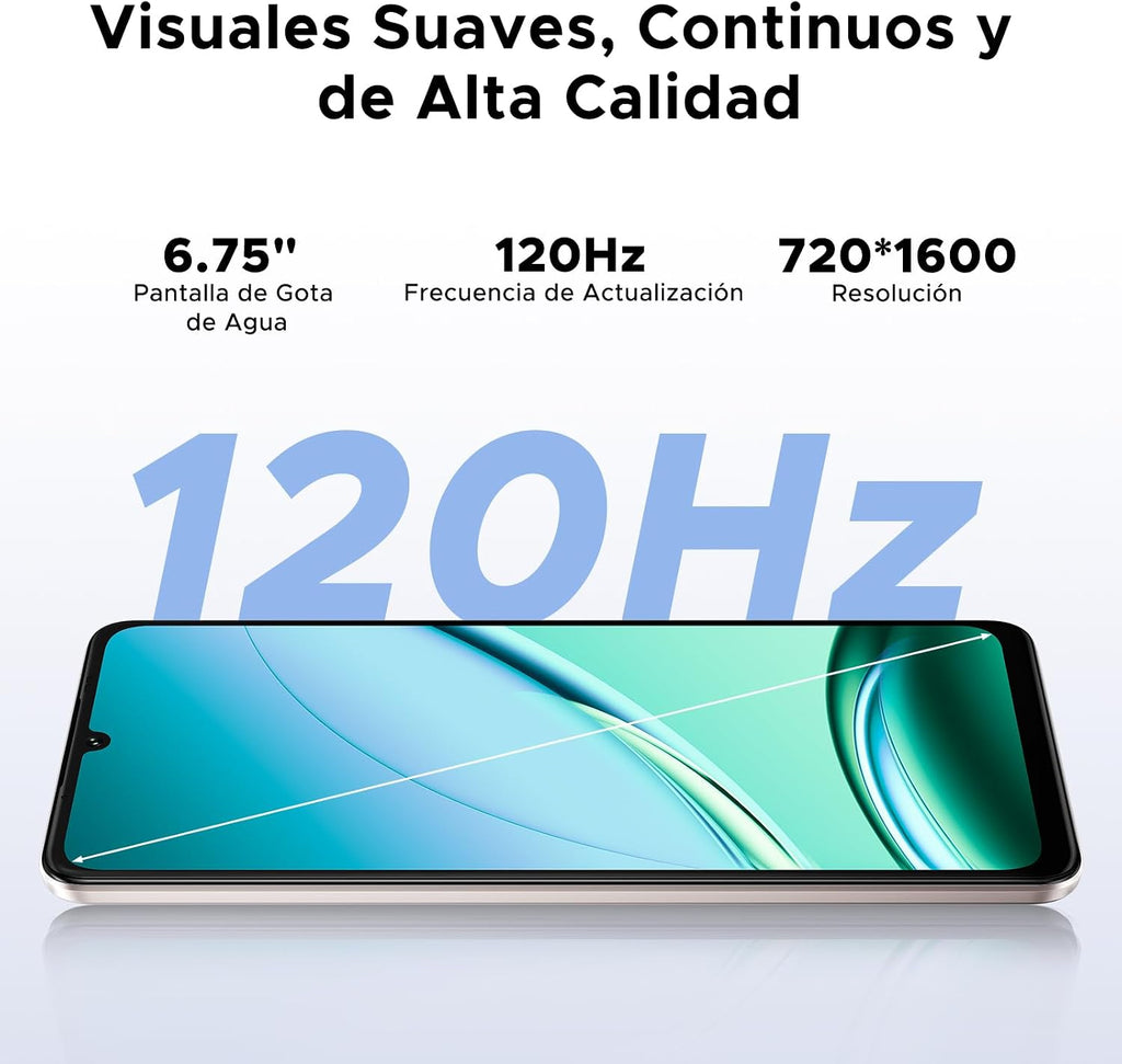 Note 59 Pro 5G Free Mobile Phone Android 15, 32GB +256GB (2TB) Octa Core, Smartphone 6.75" HD+ 120Hz, 6250mAh Mobile Phone, 16MP+8MP/0.8cm/Dual SIM/GPS/Widevine L1/NFC/OTG/Fingerprint