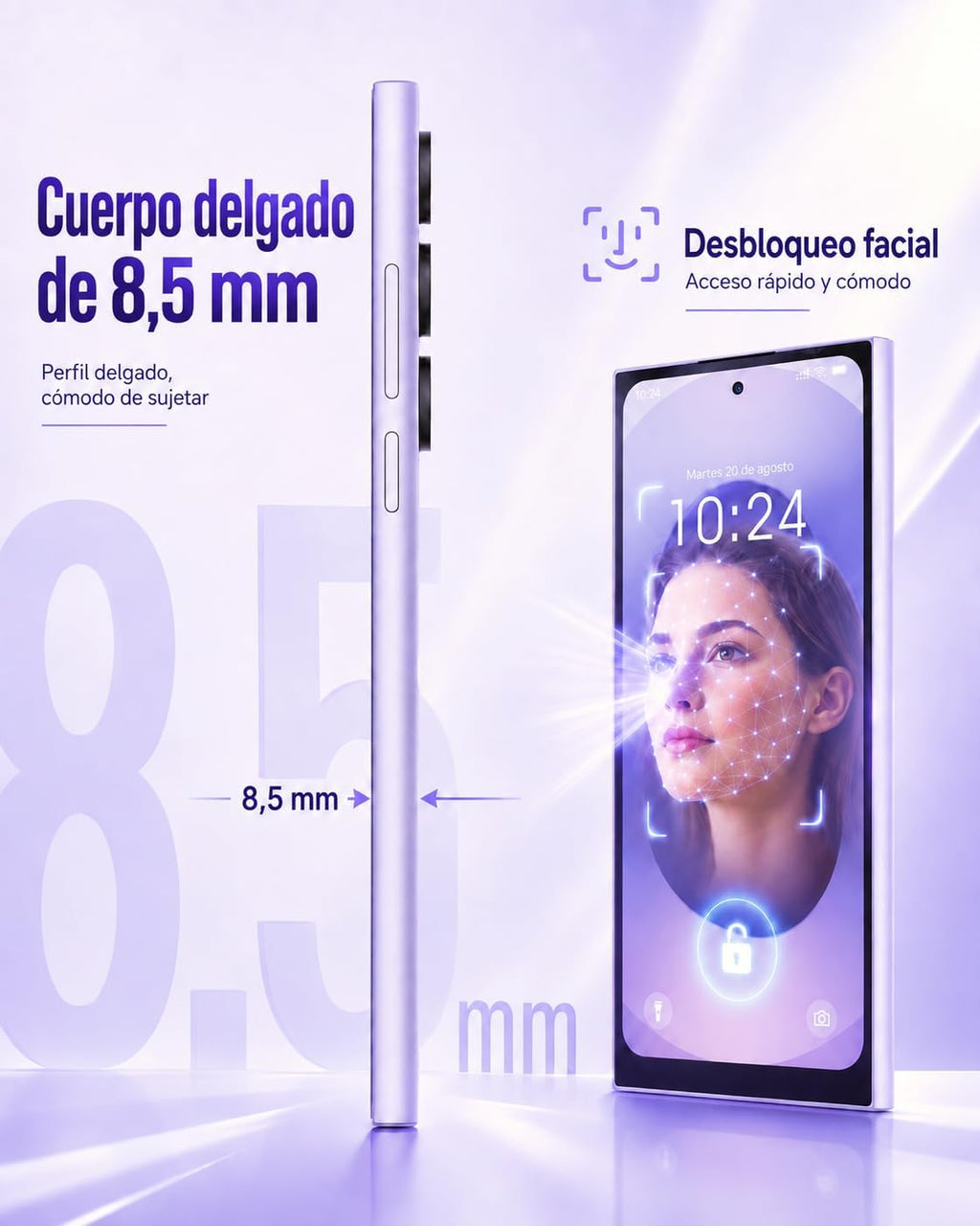 invens Ultra S25 Android 16 Smartphone, 24GB+64GB, 6.79" HD+, 5000mAh