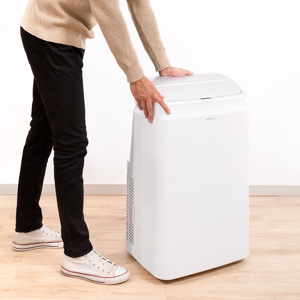 Cecotec ForceClima 12600 Heating Portable Air Conditioner with Remote Control and Heat Pump, 12000 BTU, LED Display, 5 Modes, Dehumidification, Coverage 26-28 m²