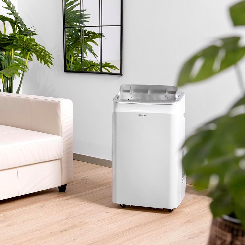 Cecotec ForceClima 12600 Heating Portable Air Conditioner with Remote Control and Heat Pump, 12000 BTU, LED Display, 5 Modes, Dehumidification, Coverage 26-28 m²