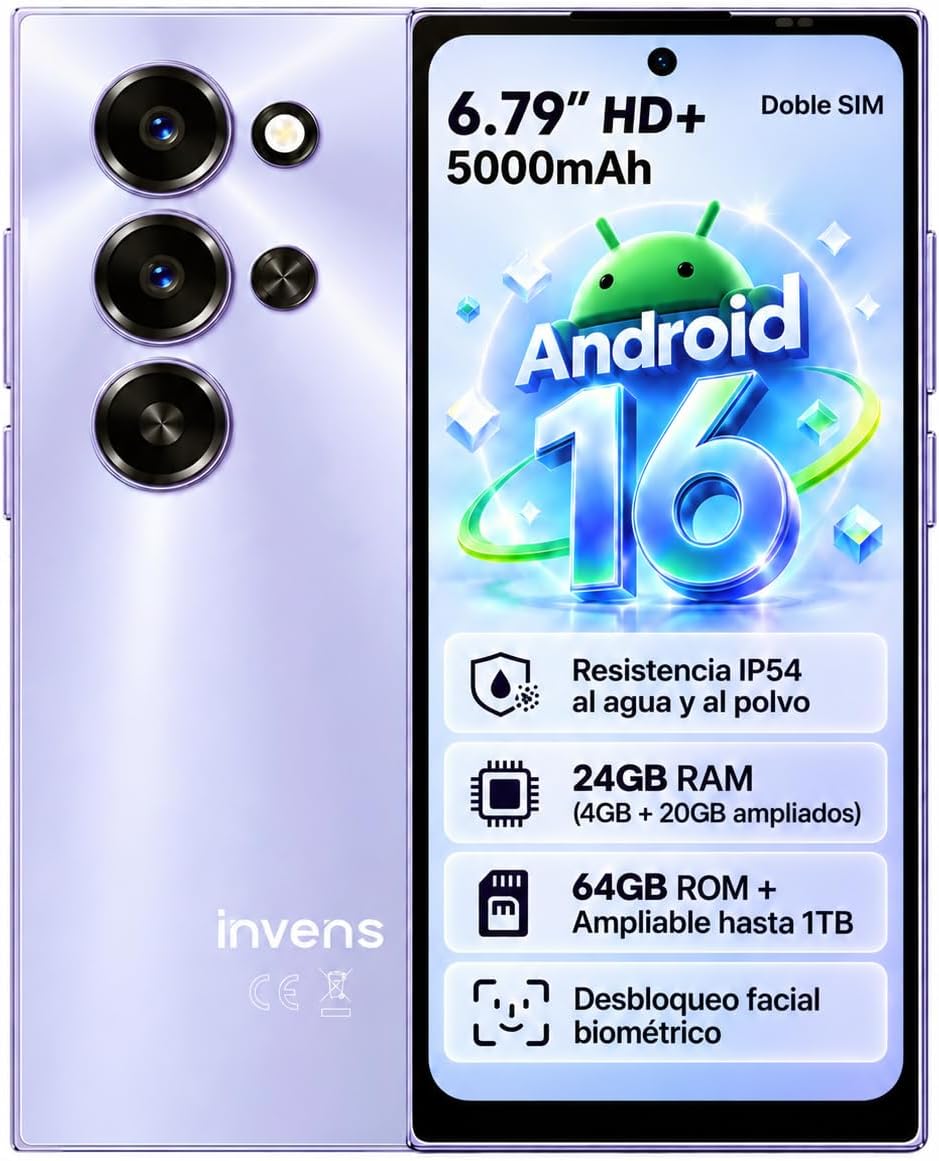 invens Ultra S25 Android 16 Smartphone, 24GB+64GB, 6.79" HD+, 5000mAh