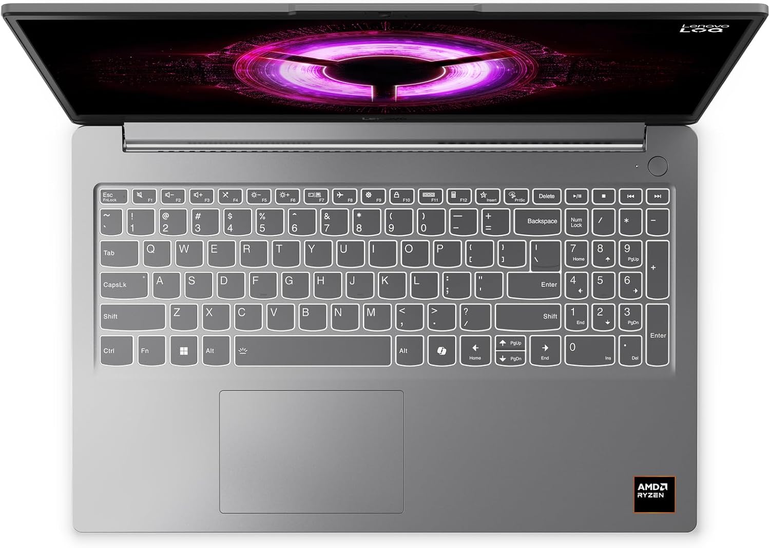 Lenovo LOQ Essential Gen 10 Computador portátil Gaming IA FHD de 15,6" (AMD Ryzen 7 7735HS, NVIDIA GeForce RTX 4050, 16 GB RAM, 512 GB SSD, 144Hz, Wi-Fi 6, sem sistema operativo. ) QWERTY Espanhol Ol