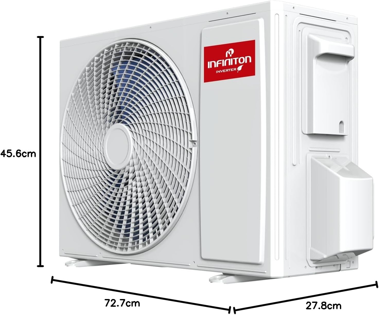 Infiniton Ar condicionado Split SPTTC12A2, 12000 BTU - Bomba de calor, controlo remoto, ecrã LED, desumidificador, baixo consumo
