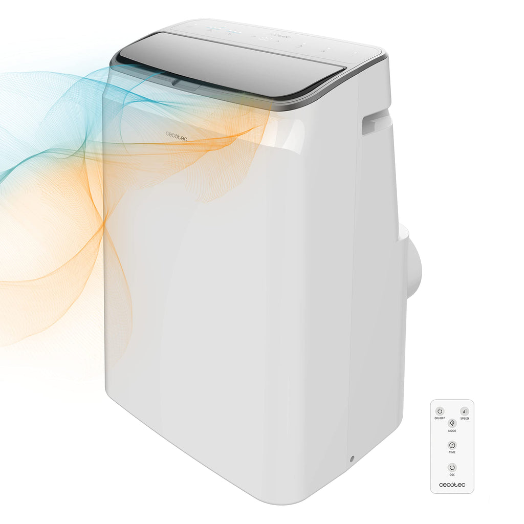Cecotec ForceClima 12600 Heating Portable Air Conditioner with Remote Control and Heat Pump, 12000 BTU, LED Display, 5 Modes, Dehumidification, Coverage 26-28 m²