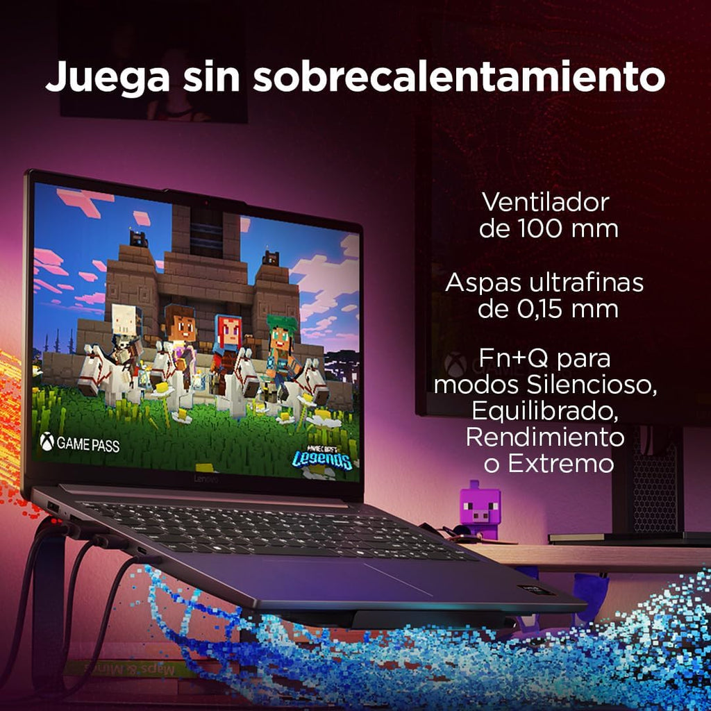 Lenovo LOQ Essential Gen 10 Computador portátil Gaming IA FHD de 15,6" (AMD Ryzen 7 7735HS, NVIDIA GeForce RTX 4050, 16 GB RAM, 512 GB SSD, 144Hz, Wi-Fi 6, sem sistema operativo. ) QWERTY Espanhol Ol
