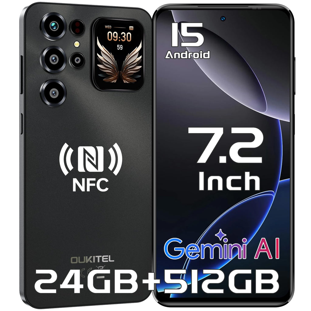 OUKITEL C68 Plus Mobile Phone 7.2"HD+/1.81", 16GB(4+12)+128GB/1TB, Purple
